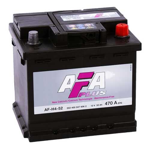 Аккумулятор автомобильный Afa AF-H4-52 в Emex