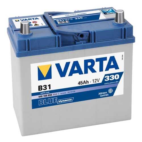 Аккумулятор Varta Blue Dynamic 12v 45ah 330a (R ) 11,43kg 238x129x227 Мм Varta арт. 545155 в Emex