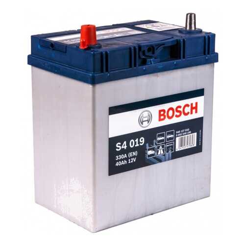 BOSCH 0092S40190 АКБ S4 019 СИЛВЕР 12V 40AH 330A 187X127X227 в Emex