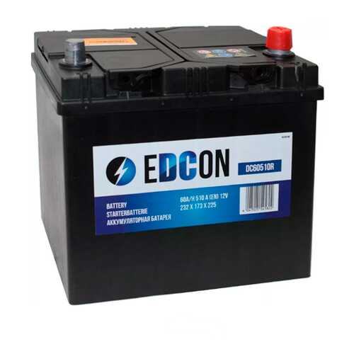 Dc60510r_аккумуляторная Батарея! 19.5/17.9 Евро 60ah 510a 232/173/225 EDCON в Emex