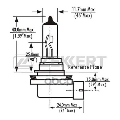 Лампа H11 12v 55w Pgj19-2 Zekkert lp-1019 в Emex