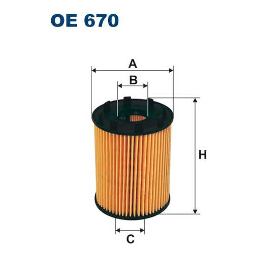 Фильтр масляный двигателя Filtron OE670 в Emex