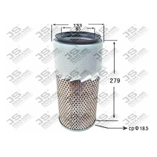 Фильтр воздушный двигателя JS Asakashi A334J в Emex