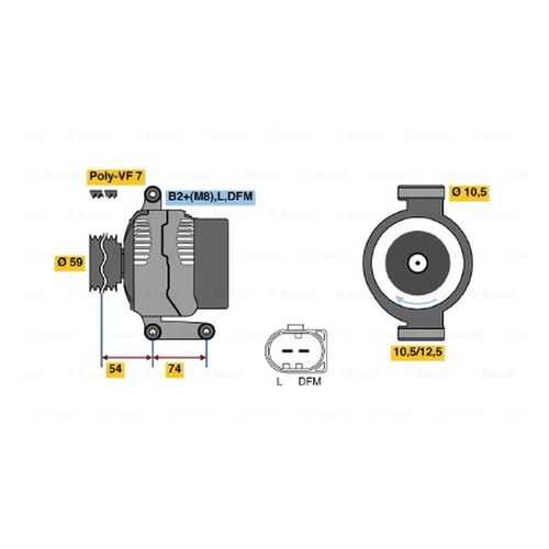 Генератор Bosch 0 986 047 920 в Emex