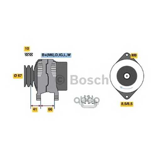 Генератор Bosch 0124120001 в Emex