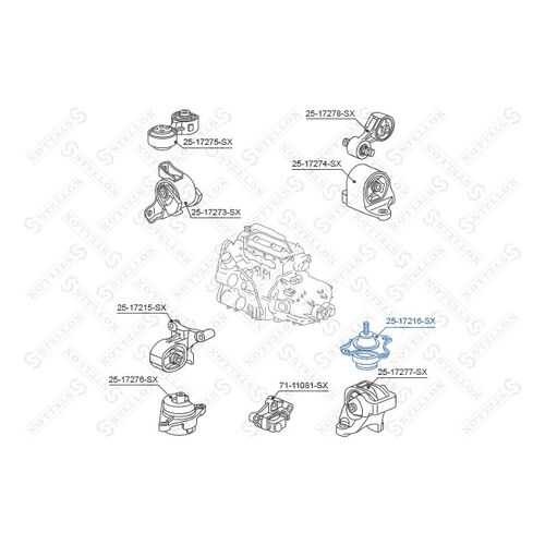 Опора двигателя STELLOX 25-17216-SX в Emex