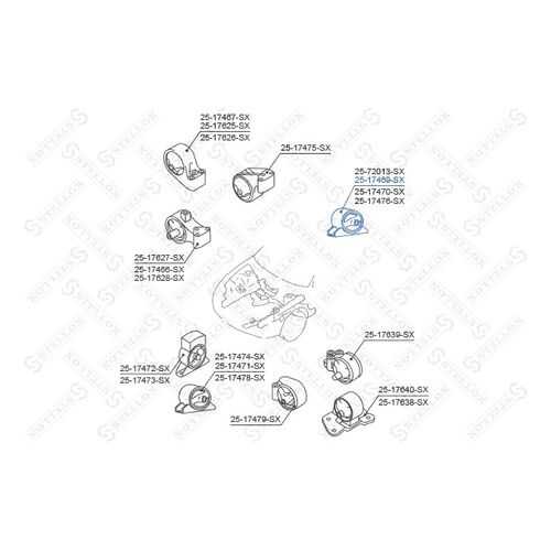 Опора двигателя STELLOX 25-17469-SX в Emex