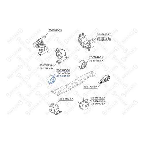 Опора двигателя STELLOX 25-17865-SX в Emex