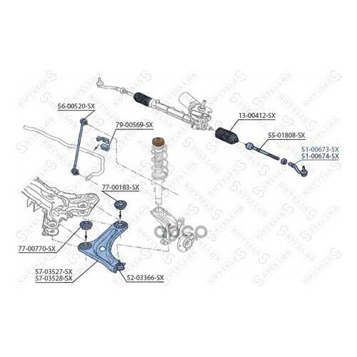 Наконечник рулевой Stellox 5100673SX в Emex