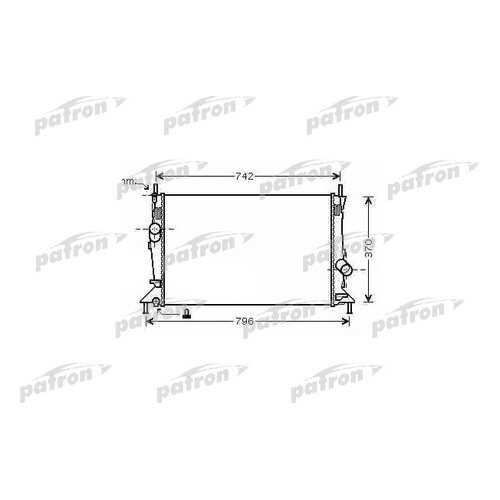 Радиатор охлаждения двигателя PATRON PRS3420 в Emex