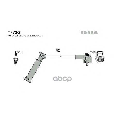 Комплект Проводов Зажигания TESLA T773G в Emex