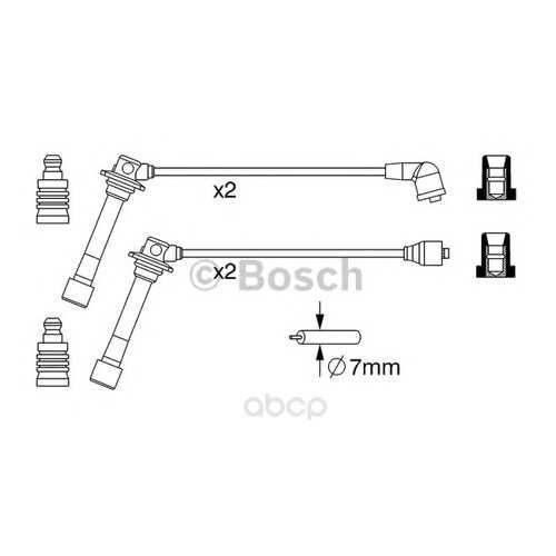 Комплект высоковольтных проводов Bosch 0986357241 в Emex