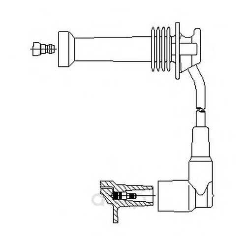 Провод высоковольтный ford/mazda2/volvo s40 95- BREMI 8a17/19 в Emex