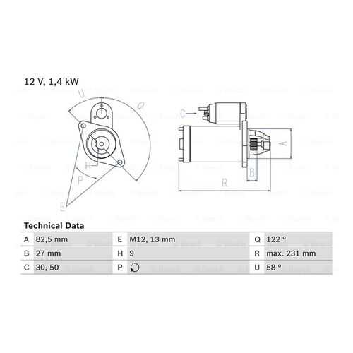 Стартер Bosch 0 986 018 340 в Emex