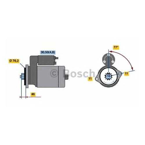 Стартер Bosch 0001123016 в Emex