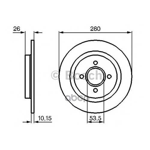 Диск тормозной BOSCH 0986479049 в Emex