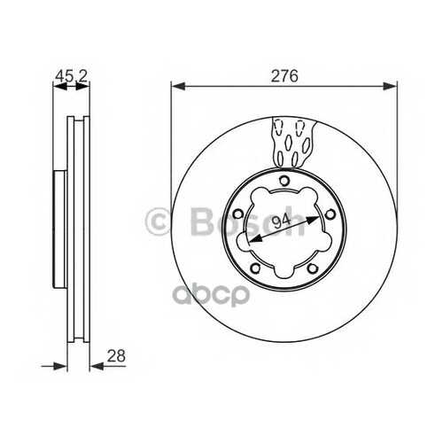 Диск тормозной BOSCH 0986479136 в Emex