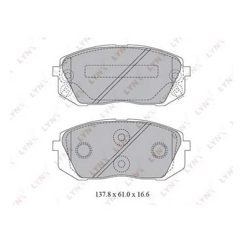 Комплект тормозных дисковых колодок LYNXauto BD-3621 в Emex