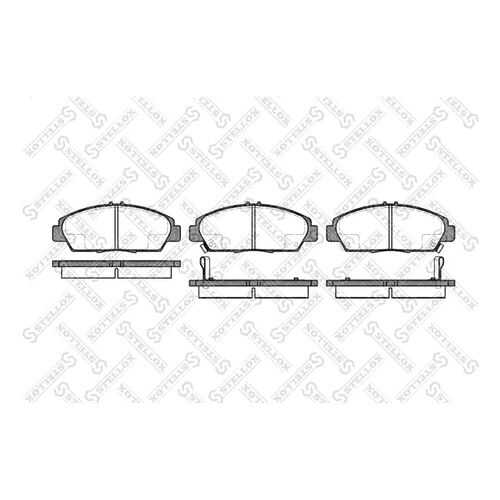 Комплект тормозных дисковых колодок Stellox 417 002B-SX в Emex