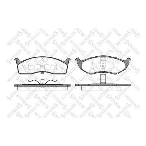 Комплект тормозных дисковых колодок Stellox 458 020B-SX в Emex