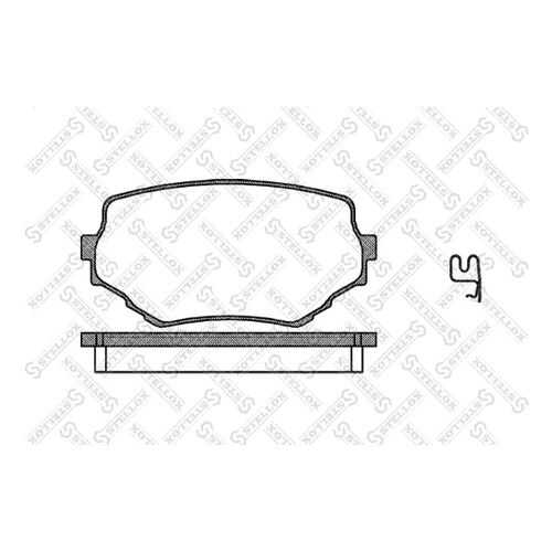 Комплект тормозных дисковых колодок Stellox 605 002-SX в Emex