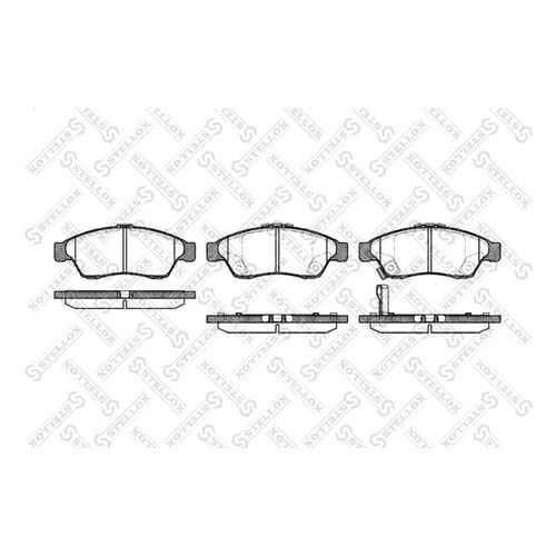 Комплект тормозных дисковых колодок Stellox 886 001B-SX в Emex