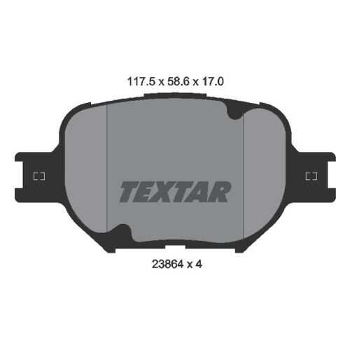 Комплект тормозных дисковых колодок Textar 2386401 в Emex