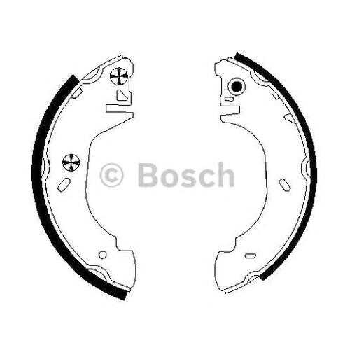 Комплект тормозных колодок Bosch 0986487524 в Emex