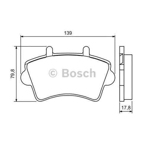 Комплект тормозных колодок Bosch 0986494031 в Emex