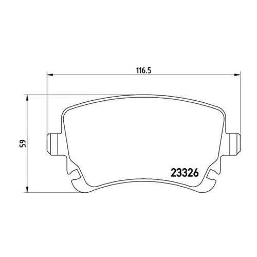 Комплект тормозных колодок Brembo P85076 в Emex