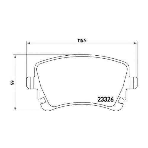 Комплект тормозных колодок Brembo P85083 в Emex