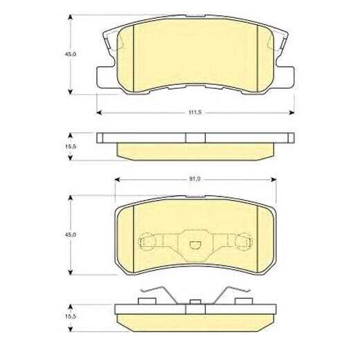 Комплект тормозных колодок Girling 6132479 в Emex