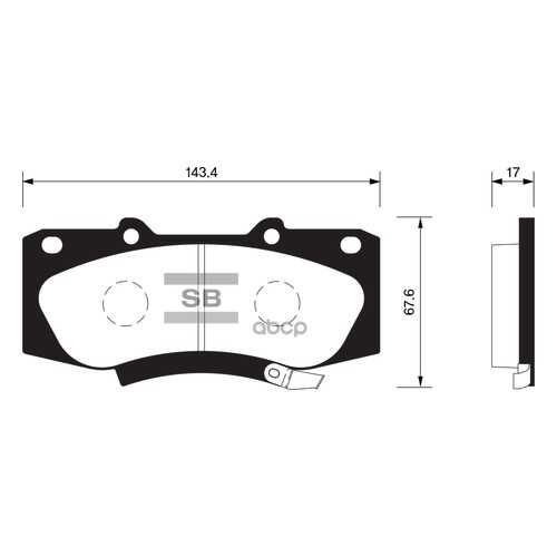 Комплект тормозных колодок Sangsin brake SP1484 в Emex