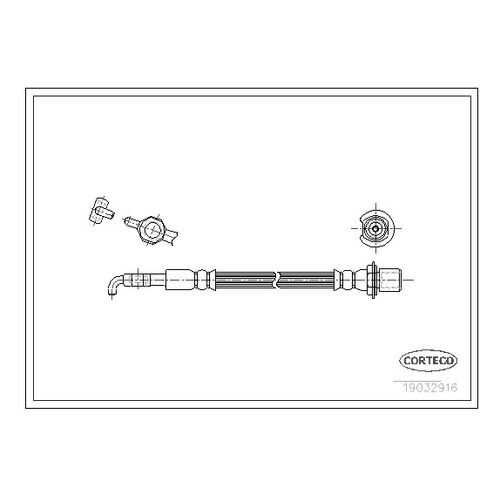 Шланг тормозной системы CORTECO 19032916 в Emex