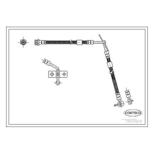 Шланг тормозной системы CORTECO 19033018 в Emex