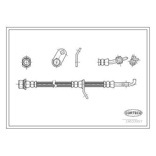 Шланг тормозной системы CORTECO 19033057 в Emex