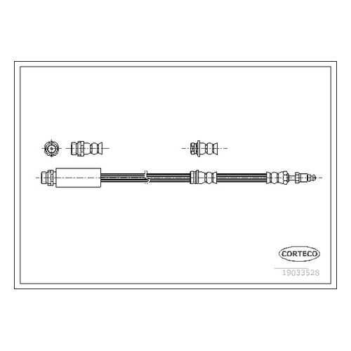 Шланг тормозной системы CORTECO 19033528 в Emex
