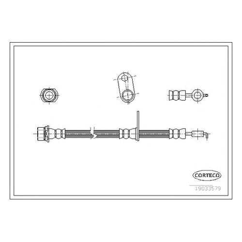 Шланг тормозной системы Corteco 19033579 в Emex