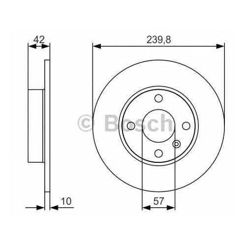 Тормозной диск Bosch 0986479S52 в Emex