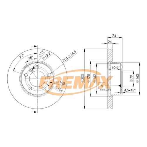 Тормозной диск FREMAX BD-3405 в Emex