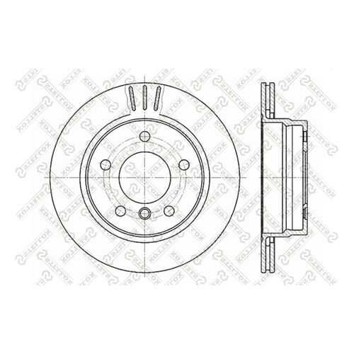 Тормозной диск Stellox 6020-1535V-SX в Emex