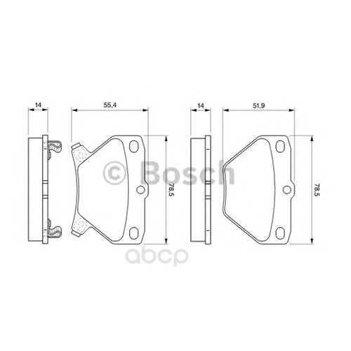 Тормозные колодки дисковые Bosch 0986424630 в Emex