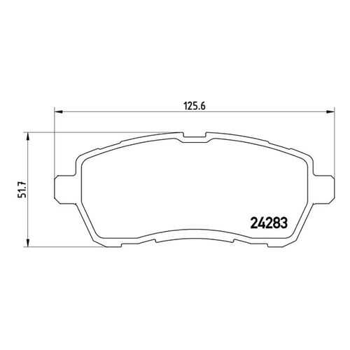 Тормозные колодки дисковые brembo P24072 в Emex