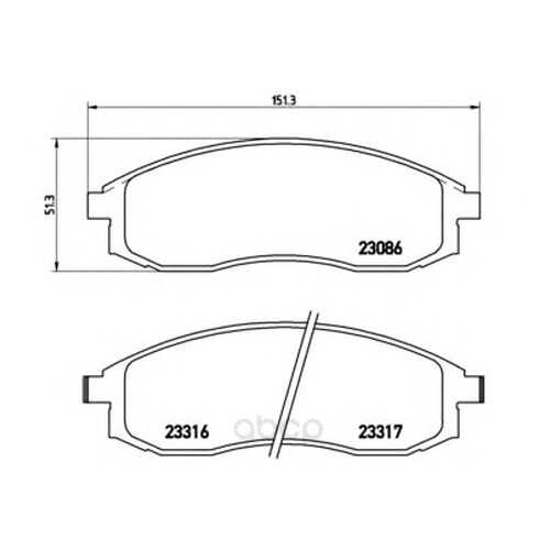 Тормозные колодки дисковые brembo P54032 в Emex