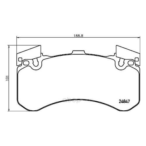 Тормозные колодки дисковые brembo P85136 в Emex