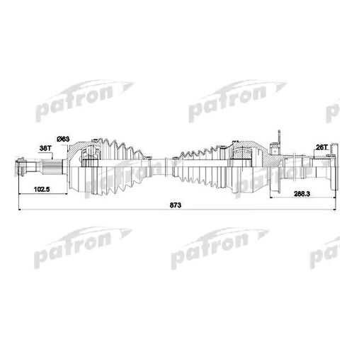 Приводной вал PATRON PDS4502 в Emex