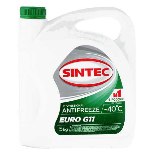 Антифриз SINTEC EURO G11 (зеленый) 5кг в Emex
