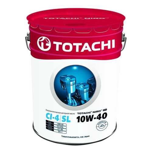 Моторное масло Totachi Niro HD Semi-Synthetic API CI-4 / SL 10W-40 19л в Emex