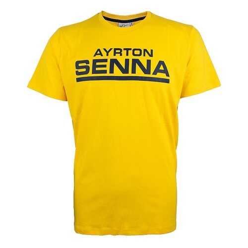 Футболка Senna Racing Signature (желтый) р-р L Racing Legends AS-18-126_l в Emex