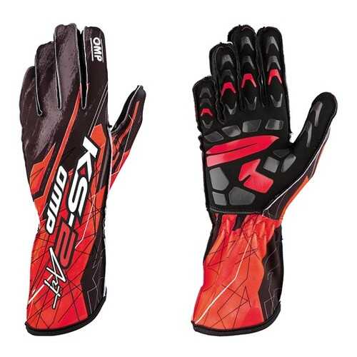 Перчатки для картинга KS-2 ART, детские, чёрный/красный, р-р 6 OMP Racing KK02748073006 в Emex